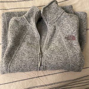 Gray North Face Women's Full Zip Fleece Size Small